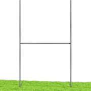 Yard Sign Stakes (15" Short Height) - Professional, Weather-Proof, USA-Made –H-Stakes for Yard Signs, Metal Yard Sign Stakes for Corrugated Plastic Signs