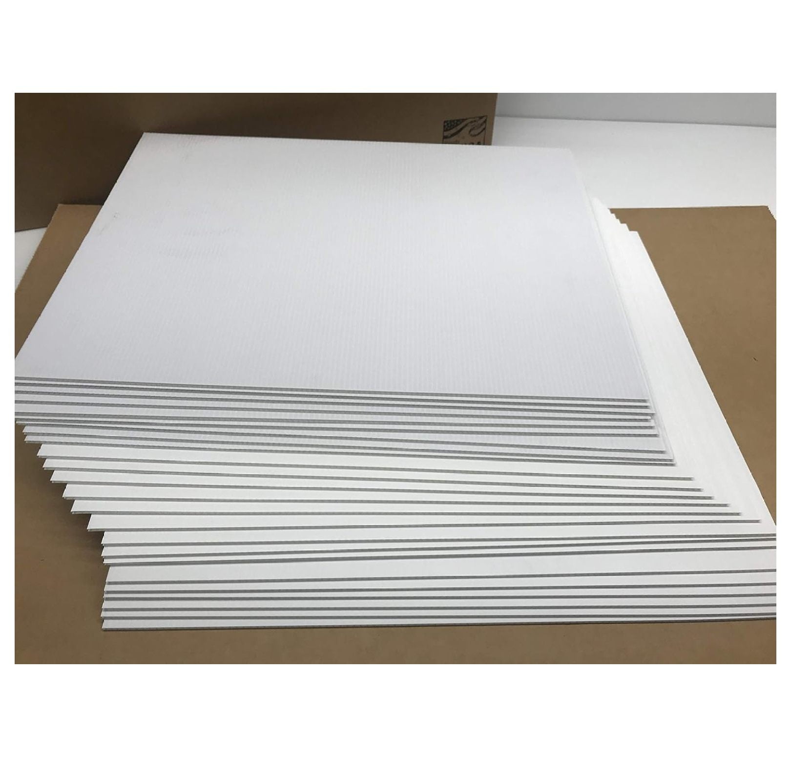 Yard Signs 30 Pieces White Signs Board 18x12 inch x 4 mm Corrugated ...