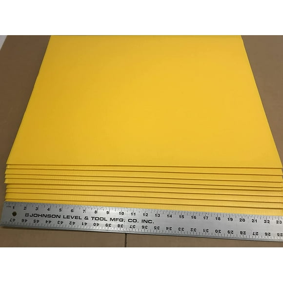 Yard Signs, 50 Yellow Sign Blank 18x24 inch x 4mm Corrugated Plastic Blank Sign, Pack of 50 pcs Flute 18'', Yard Signs Great for Any Event, Ship Same Day
