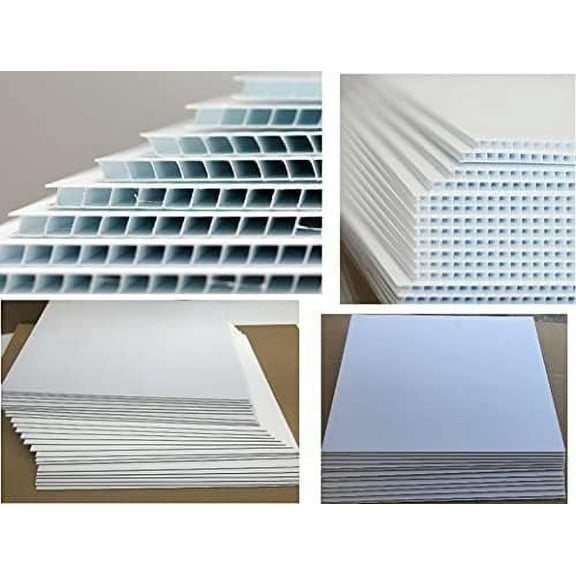 Yard Signs, Blank Signs Pack of 100 Sheets Corrugated Plastic 4mm White Blank 12" x 18" Short-Flute 12'' Great for Advertising Any Events, Ship Same Day (100sign12x18)$$Safety & Emergency