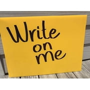 Yard Signs, Pack of 50 Yellow Sign Panel 18x24 x 4 mm Corrugated Plastic Signs Panel, Great for Advertising Any Event Write Your Own Messages with Marker, Ship Same Day