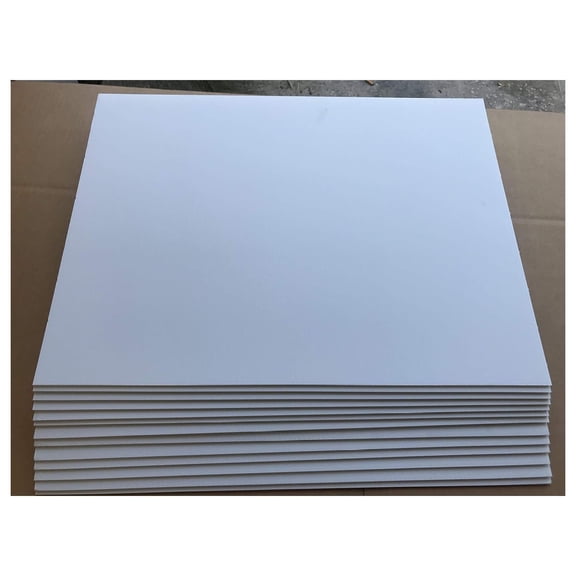 Yard Signs Pack of 30 Signs White 18x24 inch x 4 mm Corrugated Plastic Sign Panel 18'', Bundle of 30 pieces, Ship Same Day (30Signs18x24)