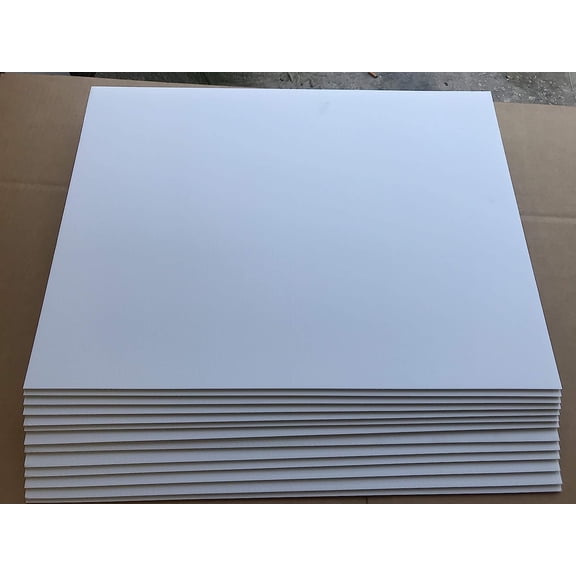 Yard Signs Pack of 30 Signs White 18x24 inch x 4 mm Corrugated Plastic Sign Panel Flute 18'', Bundle of 30 pieces, Ship Same Day (30Signs18x24)