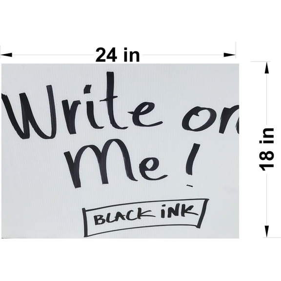 Yard Signs Pack of 40 White Blank Signs White 18"x24" x 4mm Corrugated Plastic Sign Board Bundles of 40 Pieces, Ship Same Day