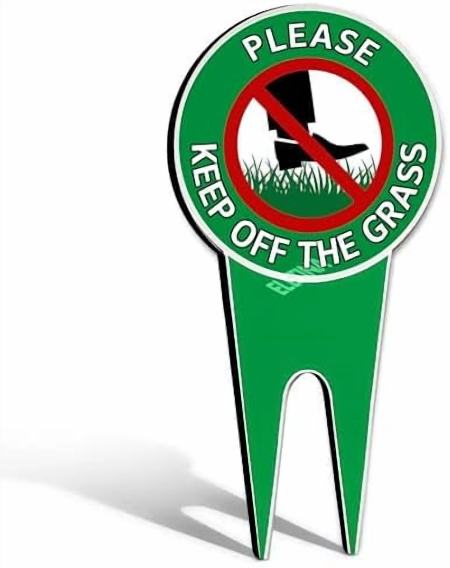 Yard Signs Please Keep off the Grass Sign Metal Reflective Yard Sign ...
