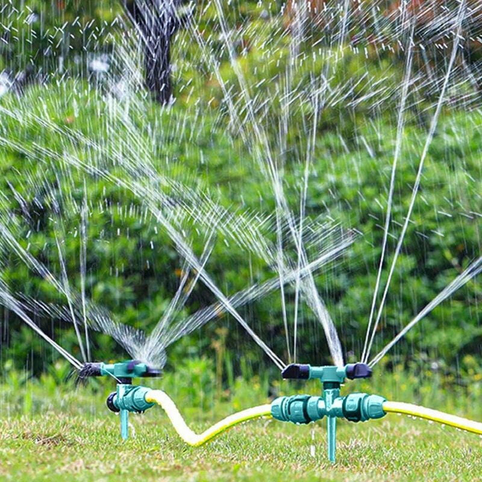 Yard Sprinklers with 360 Degree Rotation, Large Coverage Area Garden