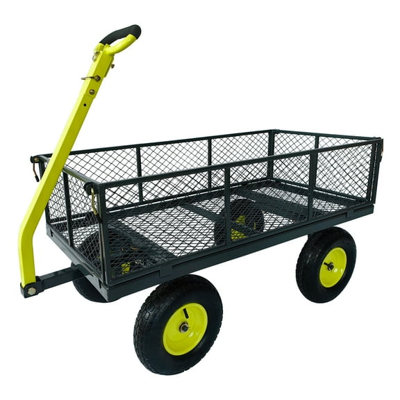 Yard Tuff 2-in-1 Jumbo Utility & Yard Wagon with 1000 lb. Capacity, Grey