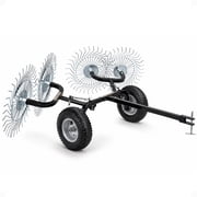 Yard Tuff Acreage Rake - 4 Tine Steel Tow Behind Dethatcher - 48 in