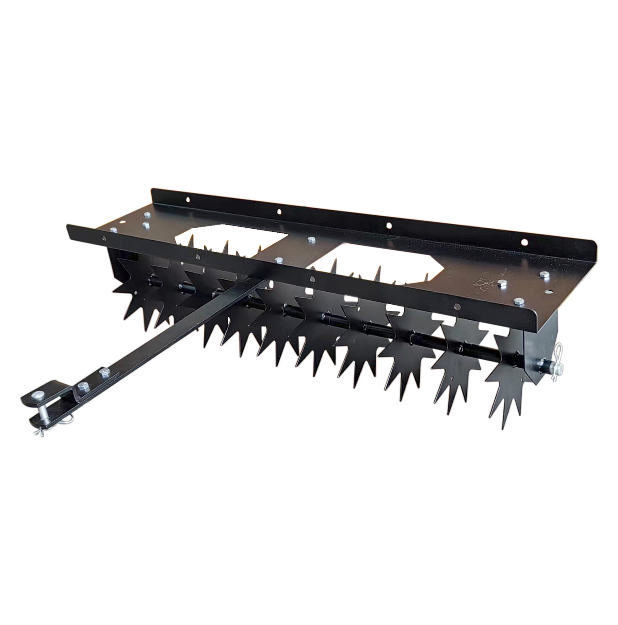Yard Tuff Spike Lawn Aerator, Pin-Style Hitch for Mowers and ATVs, 40 Inch Wide