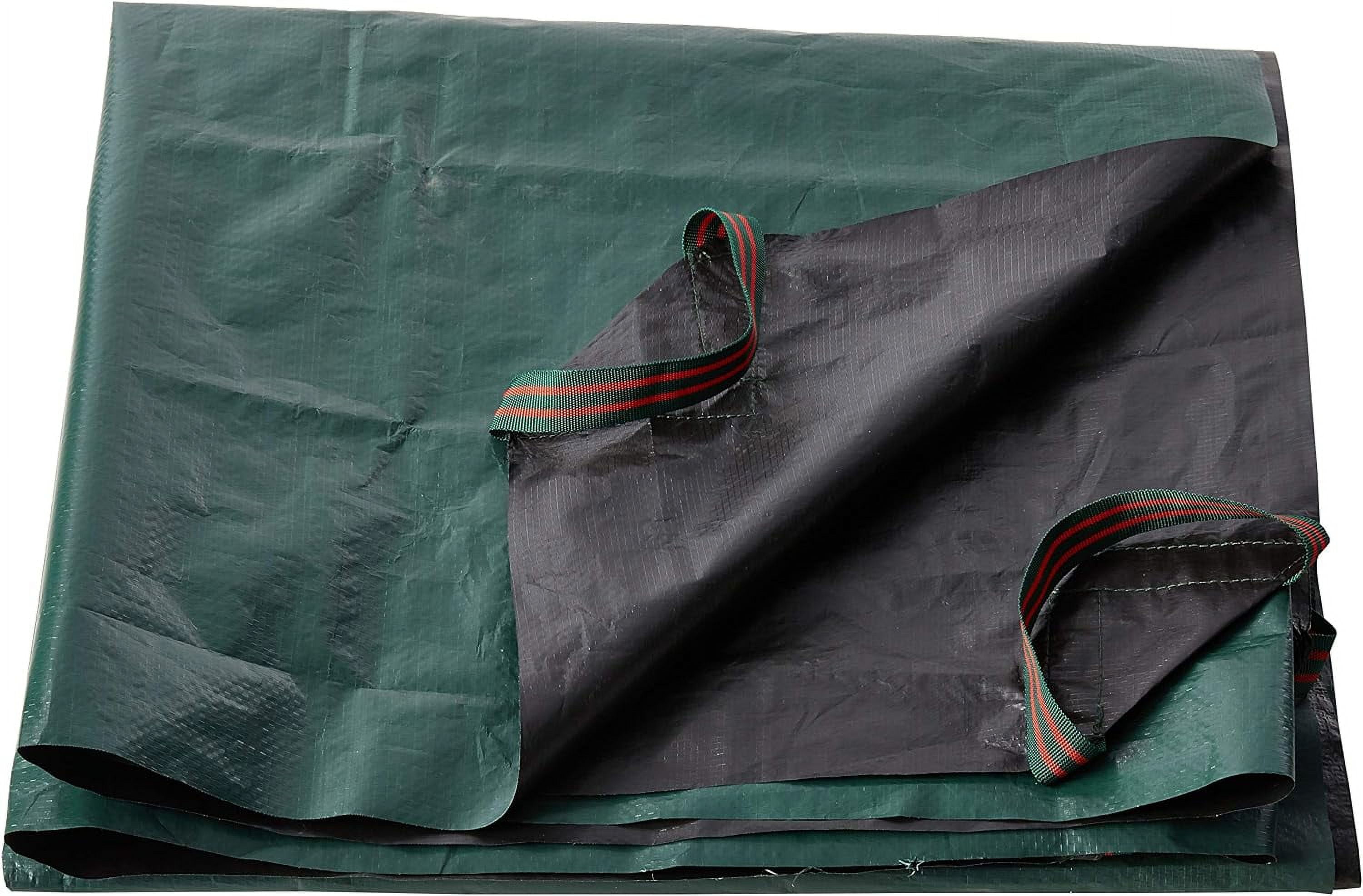 Yard Waste Tarp, Heavy Duty Garden Tarp With Reinforced Corner Handles