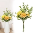 thumbnail image 1 of YardChic 1Pc Artificial Flowers Carnation Flower, Fake Carnation Bouquets Silk Flowers Arrangements Artificial Cemetery Flowers for Grave Home Vase Wedding Party Centerpiece Decor, Yellow, 1 of 6