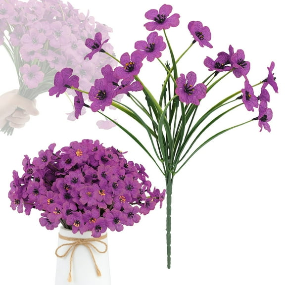 YardChic 1Pc Artificial Mums for Outdoors Fake Flowers Fake Mums Faux Mums Fall Flowers Artificial Fall Flowers Fall Decorations for Home Fake Outdoor Flowers Fall Decor Fall Artificial Flower Purple