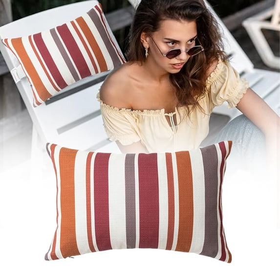 YardChic 1Pc Chaise Head Resting Pillows, Outdoor Pillow for Chaise Lounge Chair, Outdoor Waterproof Pool Chair Neck Headrest Pillows for Recliner, Beach Chair, Office Chair, Pool Essentials