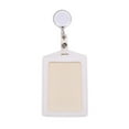 thumbnail image 1 of YardChic 1Pc ID Card Holders, ID Card Name Badge Holders Retractable Clip with Retractable Buckle, Soft Plastic Badge Holders for Nurse Doctor Teacher Office Classroom Essentials, 1 of 6