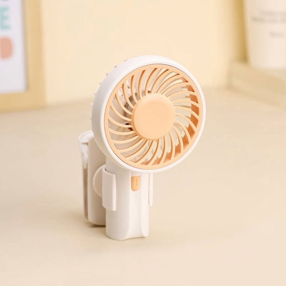 YardChic 1Pc Portable Clip On Fan, Rechargeable Portable Clip on Fan, Turbo Personal Handheld Fans Rechargeable, Folding Fans for Umbrella EyeLash Beach Outdoor Household Travel Essential