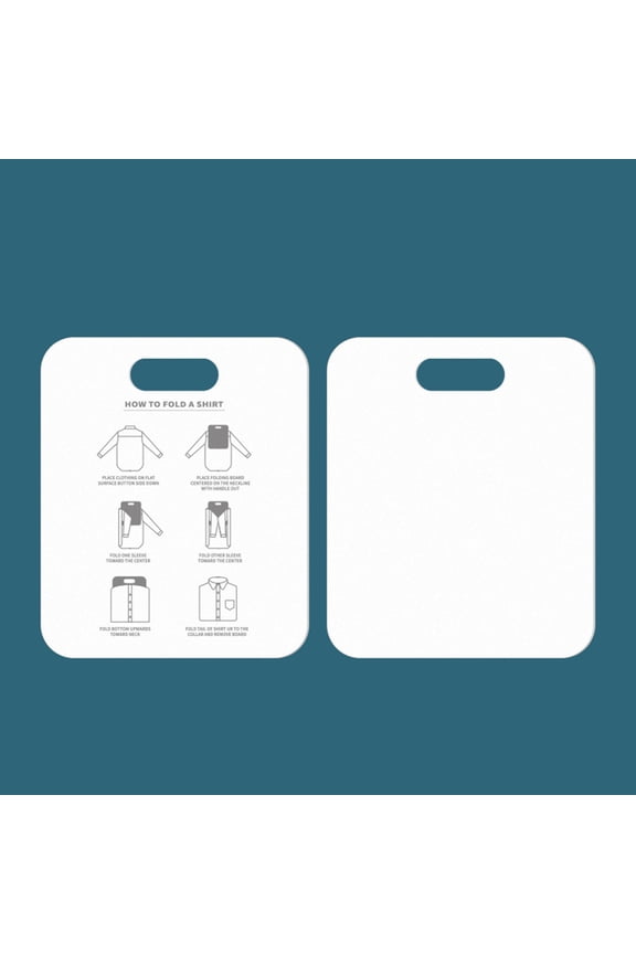 1Pc Shirt Folder Board, Mini Clothes Folding Board, Plastic T-Shirt Folder Easy to Fold Shirts Board, T Shirt Folder Board, Laundry Folding Board Folding Tool, Home Essentials, White