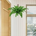 thumbnail image 1 of YardChic 22.8In Artificial Boston Fern for Outdoors & Indoors, Ferns Artificial Plants Large with 18 Branches Each Bouquet, 1 Stem Looks Real Faux Fern Greenery for Porch Garden Home Office Decor, 1 of 5