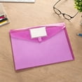 thumbnail image 1 of YardChic 2Pcs A4 Size Letter Document Folders, Plastic Envelopes Poly Envelopes, File Envelopes with Label Pocket and Snap Button for Home Work Office Organization, Classroom Must Haves, 1 of 6