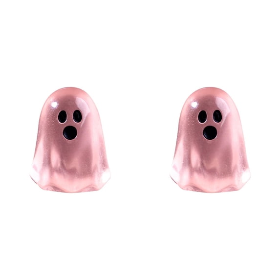 YardChic 2Pcs Mini Resin Ghost Figurines, Halloween Mini Ghosts Figures, Luminous Small Little Resin Ghost Figurines to Hide Glow in The Dark, Tiny Statue for Halloween Party Favors Dollhouse Decor