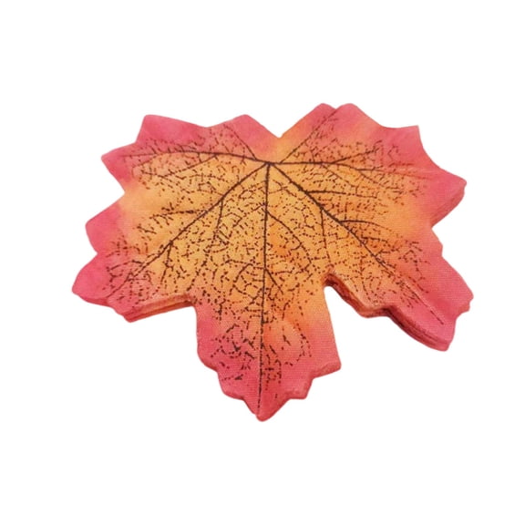 YardChic 50Pcs Artificial Maple Leaves, Fake Fall Leaves Decorations for Home Autumn Fall Decor Maple Leaf, for Halloween Thanksgiving Day Wedding Events Party Crafts, Home Essentials