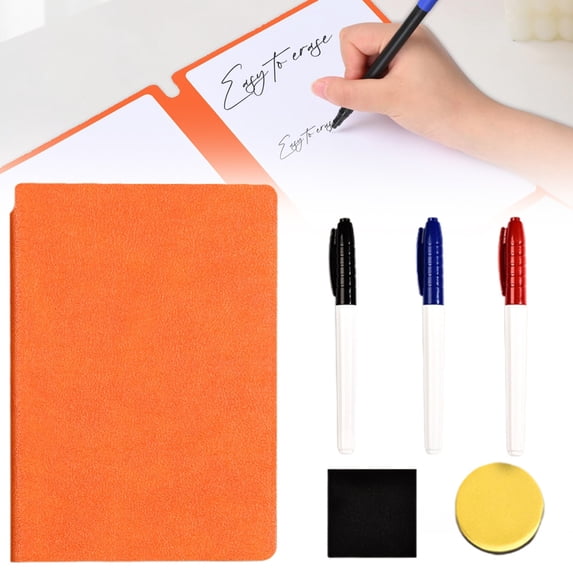 YardChic A5 Whiteboard Easel, Portable White Board, Foldable Erasable Whiteboard Notebook, Portable Reusable Mini Handheld Board for Practice, Home, Classroom, Office, Travel Essentials