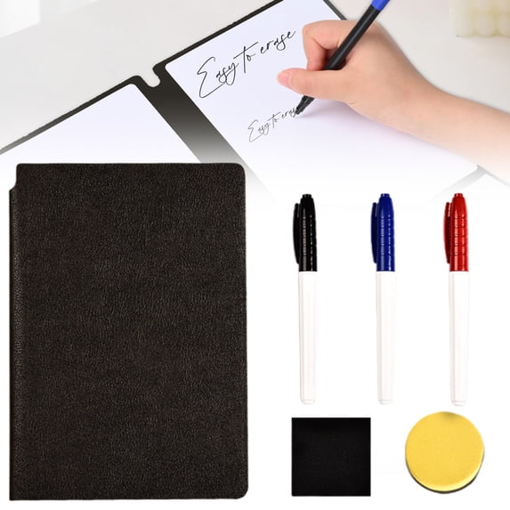 YardChic A5 Whiteboard Easel, Portable White Board, Foldable Erasable Whiteboard Notebook, Portable Reusable Mini Handheld Board for Practice, Home, Classroom, Office, Travel Essentials