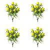 YardChic Artificial Lemon Branches Artificial Lemons Tree, 13.4In Lifelike Faux Lemon Branch with Leaves, Decorative Artificial Fruit Bouquet, Lemon Decor for Table Kitchen Home Party Weddding, 4pcs