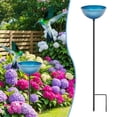 thumbnail image 1 of YardChic Bee Watering Station, Butterfly Feeder, Metal Bee and Butterfly Feeders with Metal Stake, Elegant Outdoor Garden Yard Lawn and Patio Garden Decor, Garden Essentials, Blue, 1 of 9