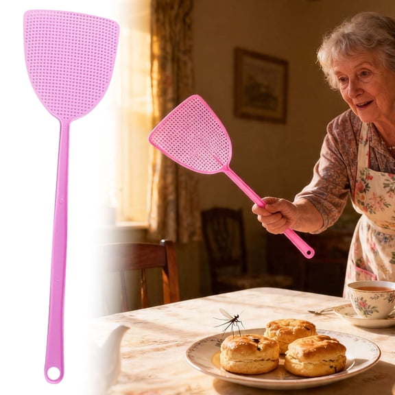 YardChic Bug & Fly Swatter, Fly Swatter, Manual Fly Swatters Mesh Head, Manual Plastic Flyswatter Duty for Indoor and Outdoor Racket for Bug, Mosquito, Bee, Spiders, Flies