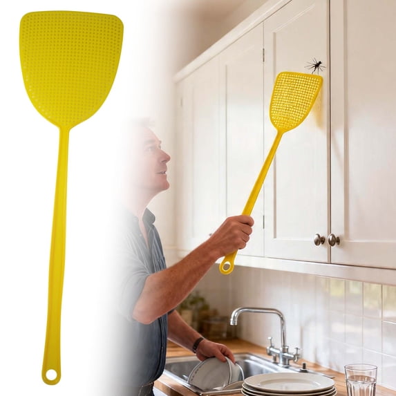 YardChic Bug & Fly Swatter, Fly Swatter, Manual Fly Swatters Mesh Head, Manual Plastic Flyswatter Duty for Indoor and Outdoor Racket for Bug, Mosquito, Bee, Spiders, Flies