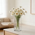 thumbnail image 1 of YardChic Clear Square Vases, Square Acrylic Vase, Flower Vase, Centerpieces Acrylic Cube Plastic Container Bulk Succulent Pots Planters for Plant Wedding Home Office Floral Decor, 7.9×3.9 Inch, 1 of 5