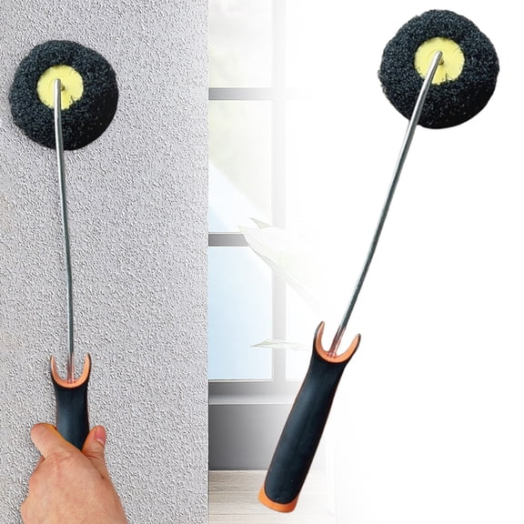 YardChic Corner Paint Roller, Brush Long Handheld Tool, Corner Edger Paint Roller for Drywall Mud and Paint Application, Special For Inner Corner Wall Painting Trim Tool, Home Essentials
