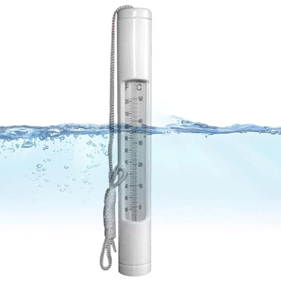 YardChic Floating Pool Thermometer, Digital Pool Thermometer with Rope, Waterproof Pools Water Temperature Gauge, Pool Accessories for Ice Bath & Hot Tub, Outdoor & Indoor Swimming Pool, Spas