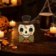thumbnail image 1 of YardChic Halloween Decoration, Halloween Wooden Figurine Tabletop Decor, Retro Halloween Wooden Cutout Figurine, Rustic Farmhouse Tabletop Centerpiece for Home Kitchen Shelf Office Desk, 5.9 Inch, 1 of 4