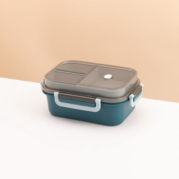 YardChic Heated Lunch Box, Plastic Portable Food Warmer Container, Double Lunch Box with Compartments, Stackable Leakproof Food Container, Microwave Safe Meal Storage Box for Classroom Office