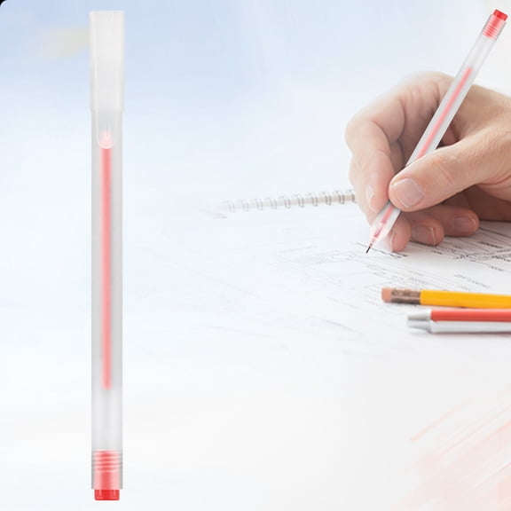 YardChic Journaling Pens, Transparent Frosted Gel Pen, Gel Ink Ball Point Pen, Smooth Writing Pens for Journaling, Note Taking, Work, Business, Classroom Office Home Essentials, Red