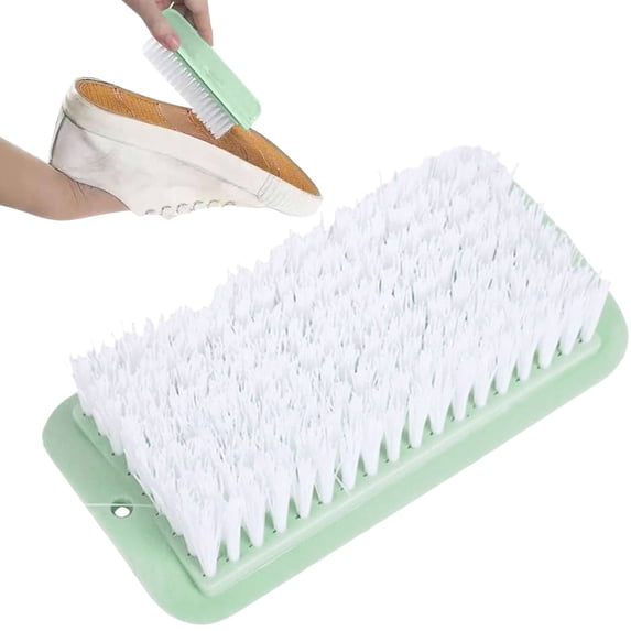 YardChic Laundry Brush, Hard Nylon Plastic Laundry Scrub Brush, Multipurpose Household Shoe Cleaning Scrubber, Stain Removing Handheld Brush for Garments, Footwear, Fabric Stains, Tile Surface
