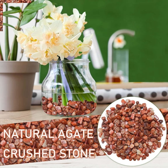 YardChic Pebbles for Indoor Plants, Natural River Rocks Decorative Gravels Natural Agates Crushed Stone for Aquarium Fish Tank Landscaping Vase, Garden Landscape Rocks 100g, Irregular Shape Pack B