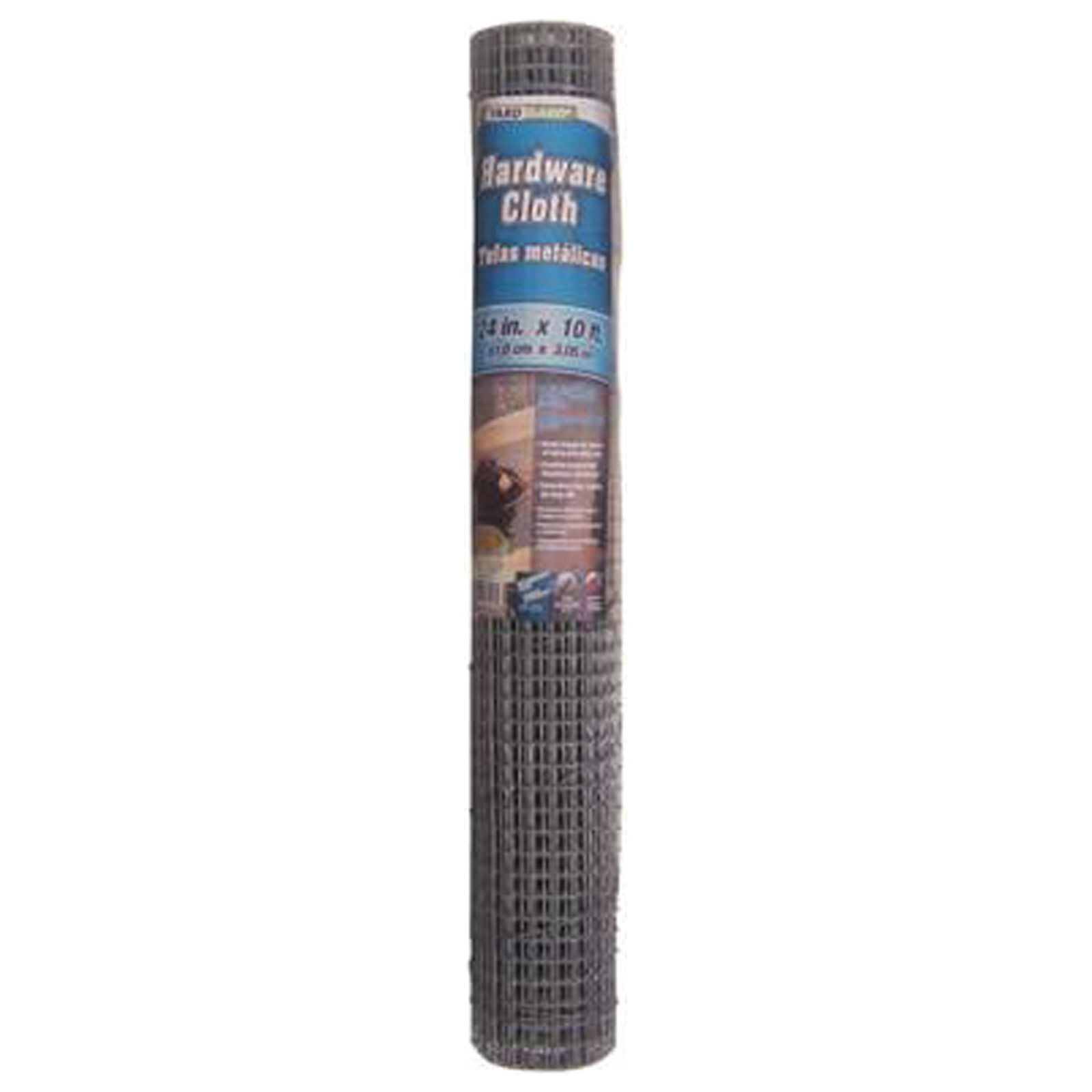 YardGard 308227B Galvanized Metal Hardware Cloth Fence, 1/2-In. Mesh, 19-Ga., 24-In. x 10-Ft. - Quantity 12