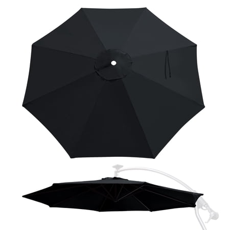 YardGrow 10ft 8 Ribs Umbrella Canopy Replacement for Cantilever Umbrella, Umbrella Replacement Canopy ONLY, Frame NOT Included