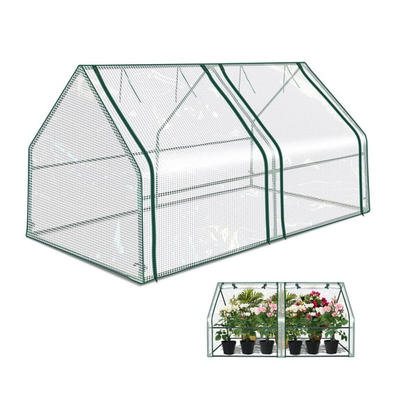 YardGrow 3'L x 6'W x 3'H Portable Mini Greenhouse Gardening Flower House Plants Yard Hot Herb