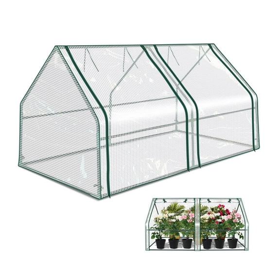 YardGrow 3'L x 6'W x 3'H Portable Mini Greenhouse Gardening Flower House Plants Yard Hot Herb