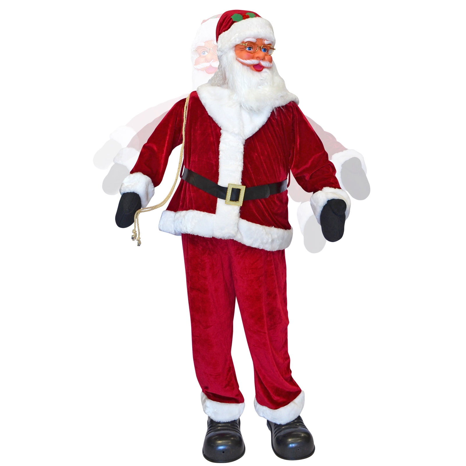 YardGrow 6FT Life Size Santa Claus Christmas Animated Singing & Dancing  Santa Xmas Decoration 