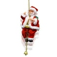 thumbnail image 1 of YardGrow Electric Santa Claus Climbing Rope Musical Hanging Christmas Santa Doll for Holiday Home Decoration, 1 of 5