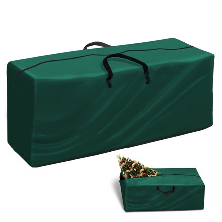 YardGrow Holiday Wide Open Party Polyethylene Christmas Tree Storage Bag, Green