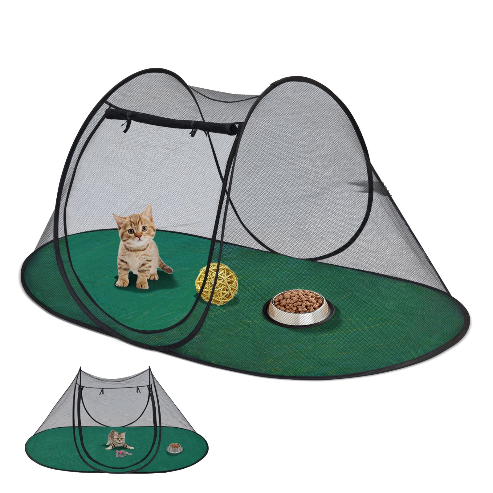 YardGrow Pop Up Pet Cat Tents Portable Pet Playpen Portable Cat Dog Exercise Tent with Carry Bag Walmart