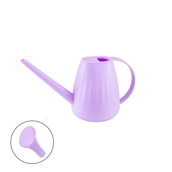 YardVibe 1/2 Gallon Plastic Watering Can Indoor Plants Garden with Long Stem Easy to Use Gardening Tool for Bonsai Garden Flowers Vegetables, Purple
