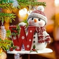 thumbnail image 1 of YardVibe 26 Letter Ornaments for Christmas Tree Decoration, Personalized Hanging Pendant,Snowman Xmas Alphabet for Christmas Initial Ornament,DIY Craft Ornaments,Original Gifts for Family Friends (W), 1 of 9