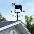 thumbnail image 1 of YardVibe 3D Border Collie Dog Metal Weather Vane, Stainless Steel Black Animal Weathervane Wind Direction Indicator Roof Garden Decorations for Outdoor Farm Yard Garden Gazebo, 1 of 9