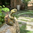 thumbnail image 1 of YardVibe Fishing Turtle Figures, Cute Decorative Garden Figure Turtle Decoration, Animal Ornament Statue, Resin Garden Decoration Turtle Figures, Garden Figures for Outdoor Balcony Pond Weatherproof, 1 of 8